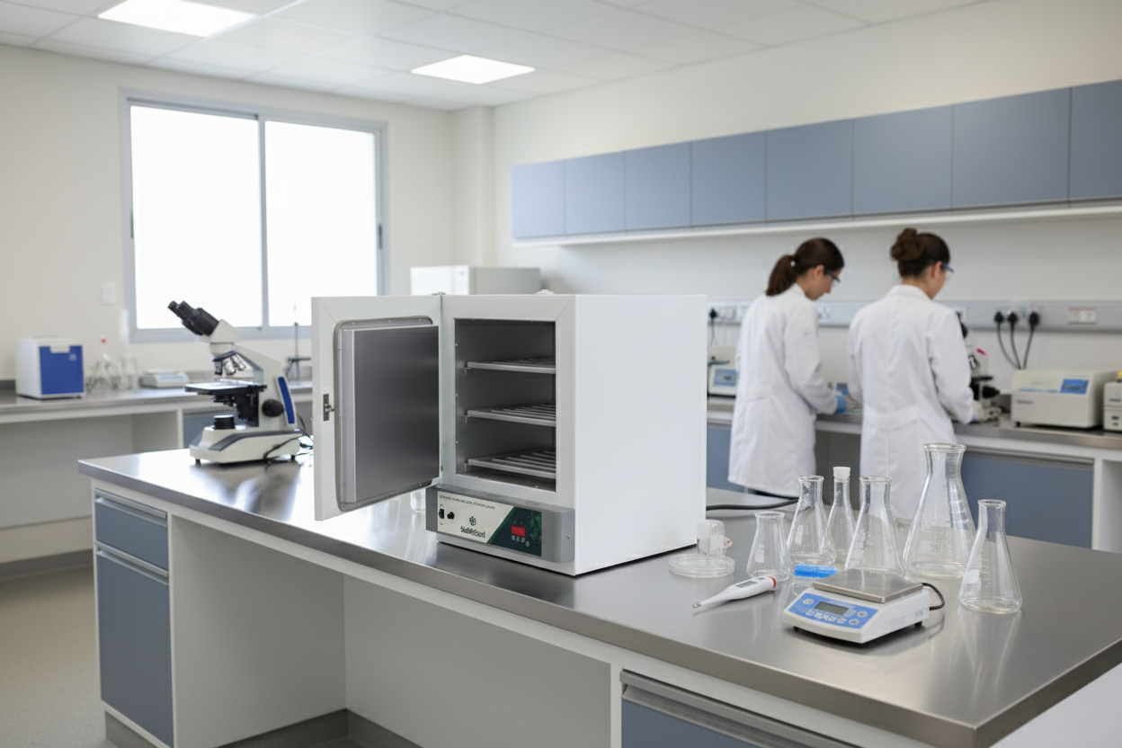Estufa de Esterilização e Secagem em um laboratório moderno
